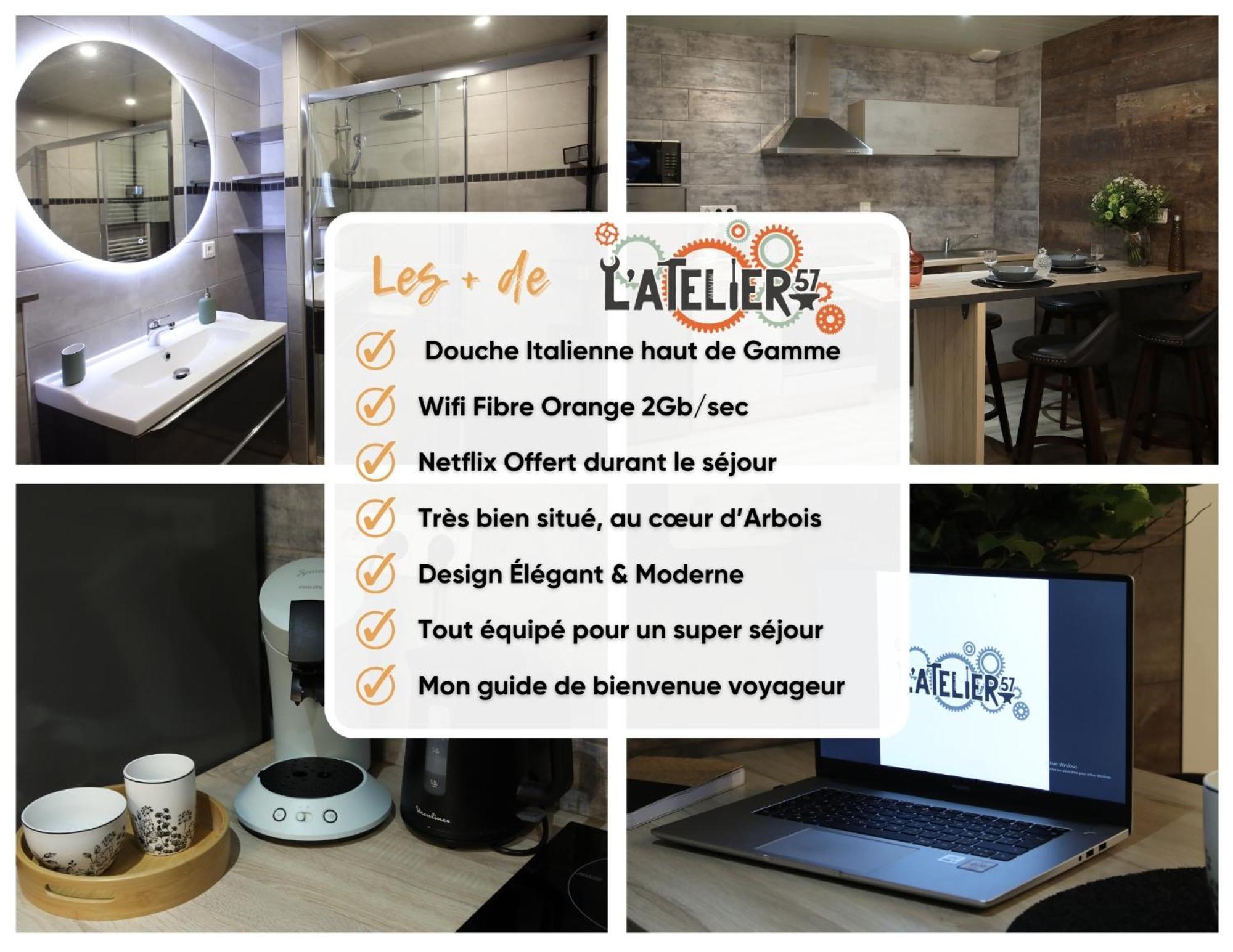 Апартаменты L'Atelier 57 - Votre Meuble Authentique ! Арбуа Экстерьер фото