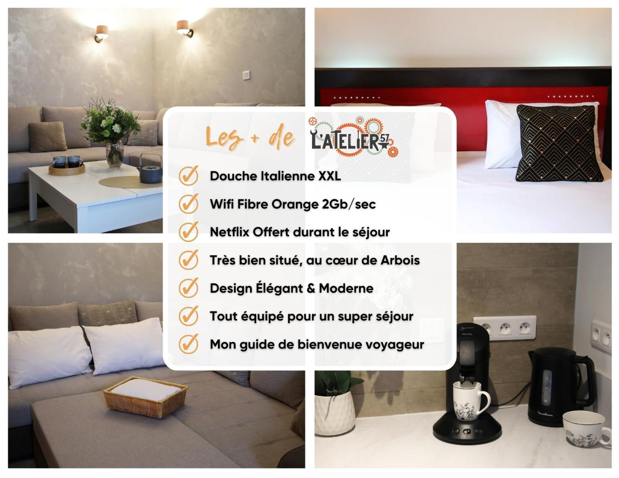 Апартаменты L'Atelier 57 - Votre Meuble Authentique ! Арбуа Экстерьер фото